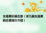 女追男長篇古言（求幾篇女追男的古言簡介介紹）