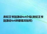 棄妃王爺別激動txt介紹(棄妃王爺別激動txt詳細(xì)情況如何)