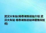 武漢火車站(楊春湖客運站介紹 武漢火車站 楊春湖客運站詳細(xì)情況如何)