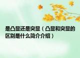 是凸顯還是突顯（凸顯和突顯的區(qū)別是什么簡介介紹）