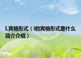 I,賓格形式（i的賓格形式是什么簡介介紹）