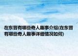 在東晉有哪些奇人趣事介紹(在東晉有哪些奇人趣事詳細(xì)情況如何)