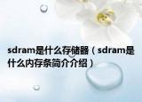 sdram是什么存儲(chǔ)器（sdram是什么內(nèi)存條簡(jiǎn)介介紹）