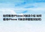 如何看待iPhone(X掉漆介紹 如何看待iPhone X掉漆詳細(xì)情況如何)