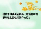 聽音樂識(shí)曲名的軟件（有沒有聽音樂辯歌名的軟件簡(jiǎn)介介紹）