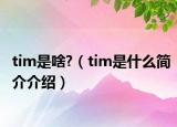 tim是啥?（tim是什么簡(jiǎn)介介紹）