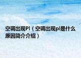 空調出現Pl（空調出現pl是什么原因簡介介紹）