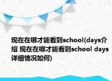 現(xiàn)在在哪才能看到school(days介紹 現(xiàn)在在哪才能看到school days詳細(xì)情況如何)