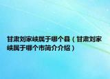甘肅劉家峽屬于哪個(gè)縣（甘肅劉家峽屬于哪個(gè)市簡(jiǎn)介介紹）