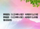 郭妮的(《1王9帥12宮》3講的什么介紹 郭妮的 《1王9帥12宮》3講的什么詳細情況如何)