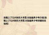 張翰上了幾次快樂大本營,分別是多少號(hào)介紹(張翰上了幾次快樂大本營,分別是多少號(hào)詳細(xì)情況如何)