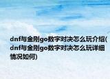 dnf與金剛go數(shù)字對決怎么玩介紹(dnf與金剛go數(shù)字對決怎么玩詳細情況如何)