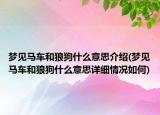 夢(mèng)見馬車和狼狗什么意思介紹(夢(mèng)見馬車和狼狗什么意思詳細(xì)情況如何)