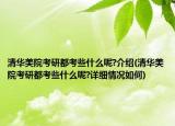 清華美院考研都考些什么呢?介紹(清華美院考研都考些什么呢?詳細(xì)情況如何)