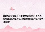 麻煩的近義詞是什么麻煩的反義詞是什么介紹(麻煩的近義詞是什么麻煩的反義詞是什么詳細(xì)情況如何)