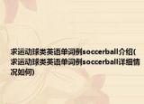求運動球類英語單詞例soccerball介紹(求運動球類英語單詞例soccerball詳細情況如何)
