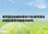 起死回生的起的意思介紹(起死回生的起的意思詳細情況如何)
