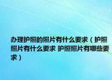 辦理護(hù)照的照片有什么要求（護(hù)照照片有什么要求 護(hù)照照片有哪些要求）