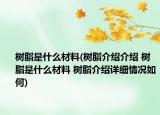 樹脂是什么材料(樹脂介紹介紹 樹脂是什么材料 樹脂介紹詳細情況如何)