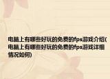 電腦上有哪些好玩的免費(fèi)的fps游戲介紹(電腦上有哪些好玩的免費(fèi)的fps游戲詳細(xì)情況如何)