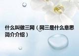 什么叫做三網(wǎng)（網(wǎng)三是什么意思簡(jiǎn)介介紹）