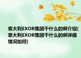 意大利EXOR集團(tuán)干什么的啊介紹(意大利EXOR集團(tuán)干什么的啊詳細(xì)情況如何)