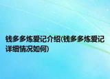 錢多多煉愛記介紹(錢多多煉愛記詳細(xì)情況如何)
