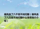 像風(fēng)走了八千里不問歸期（像風(fēng)走了八萬里不問歸期什么意思簡介介紹）