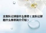 主客隊(duì)讓球是什么意思（主隊(duì)讓球勝什么意思簡(jiǎn)介介紹）