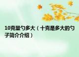 10克量勺多大（十克是多大的勺子簡(jiǎn)介介紹）