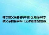 林志穎父親的名字叫什么介紹(林志穎父親的名字叫什么詳細(xì)情況如何)