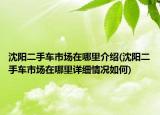 沈陽二手車市場在哪里介紹(沈陽二手車市場在哪里詳細情況如何)