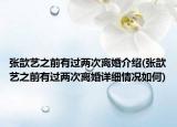 張歆藝之前有過(guò)兩次離婚介紹(張歆藝之前有過(guò)兩次離婚詳細(xì)情況如何)