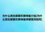 為什么男生都喜歡奧特曼介紹(為什么男生都喜歡奧特曼詳細情況如何)