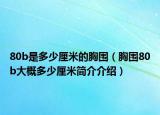 80b是多少厘米的胸圍（胸圍80b大概多少厘米簡介介紹）