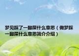 夢(mèng)見踩了一腳屎什么意思（做夢(mèng)踩一腳屎什么意思簡(jiǎn)介介紹）