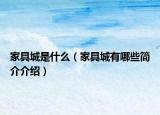 家具城是什么（家具城有哪些簡介介紹）