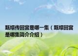 甄嬛傳回宮是哪一集（甄嬛回宮是哪集簡(jiǎn)介介紹）