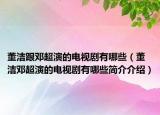 董潔跟鄧超演的電視劇有哪些（董潔鄧超演的電視劇有哪些簡(jiǎn)介介紹）