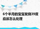 6個半月的寶寶發(fā)燒39度應(yīng)該怎么處理