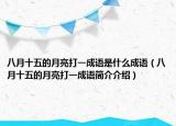 八月十五的月亮打一成語(yǔ)是什么成語(yǔ)（八月十五的月亮打一成語(yǔ)簡(jiǎn)介介紹）