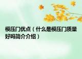 模壓門優(yōu)點（什么是模壓門質(zhì)量好嗎簡介介紹）