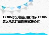 12306怎么電話訂票介紹(12306怎么電話訂票詳細(xì)情況如何)