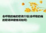 會(huì)呼吸的痛的歌詞介紹(會(huì)呼吸的痛的歌詞詳細(xì)情況如何)