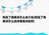 酷斃了用英語(yǔ)怎么說(shuō)介紹(酷斃了用英語(yǔ)怎么說(shuō)詳細(xì)情況如何)