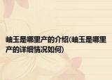 岫玉是哪里產(chǎn)的介紹(岫玉是哪里產(chǎn)的詳細(xì)情況如何)