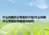 什么叫揭開公司面紗介紹(什么叫揭開公司面紗詳細情況如何)