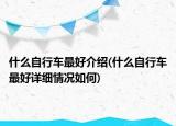什么自行車最好介紹(什么自行車最好詳細(xì)情況如何)