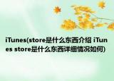 iTunes(store是什么東西介紹 iTunes store是什么東西詳細(xì)情況如何)