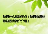 陜西什么旅游景點（陜西有哪些旅游景點簡介介紹）